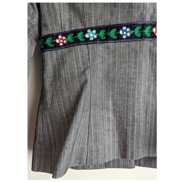 Nanette Lapore floral embroidered shirt jacket - Picture 8 of 9